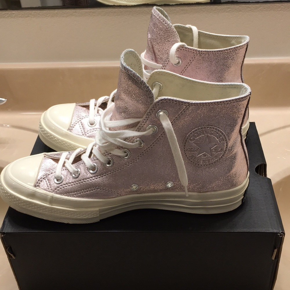 Rose gold Converse